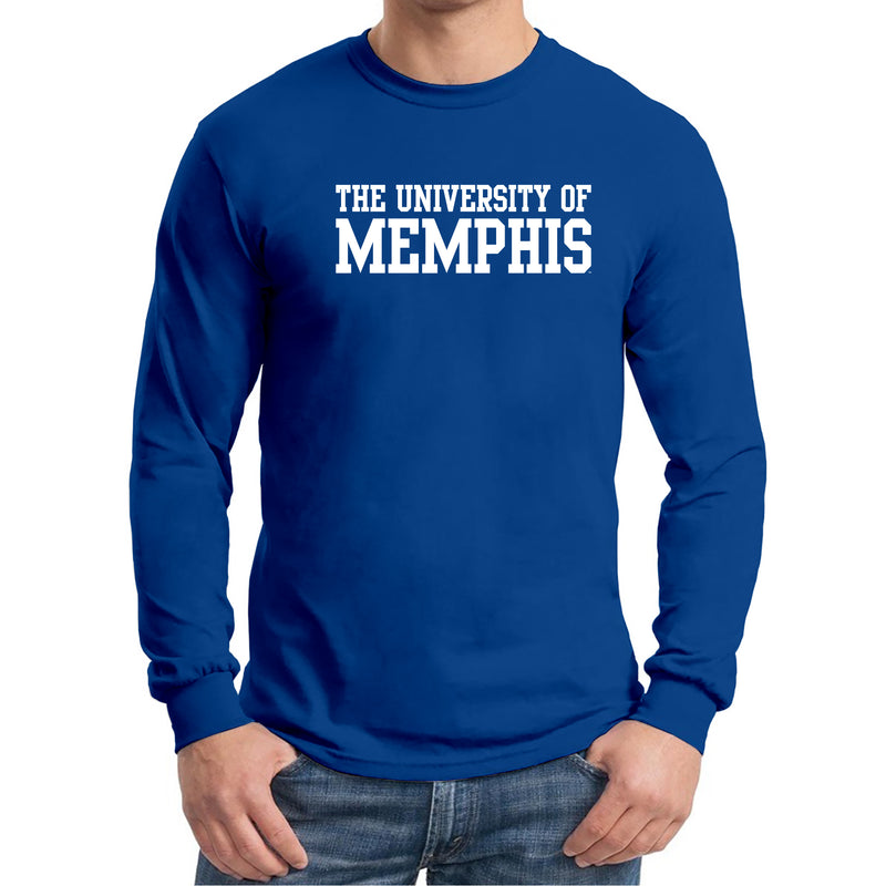 Memphis Tigers Basic Block Long Sleeve - Royal