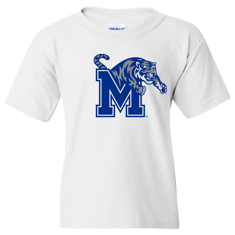 Memphis Tigers Primary Logo Youth T-Shirt - White