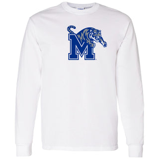 Memphis Tigers Primary Logo Long Sleeve - White