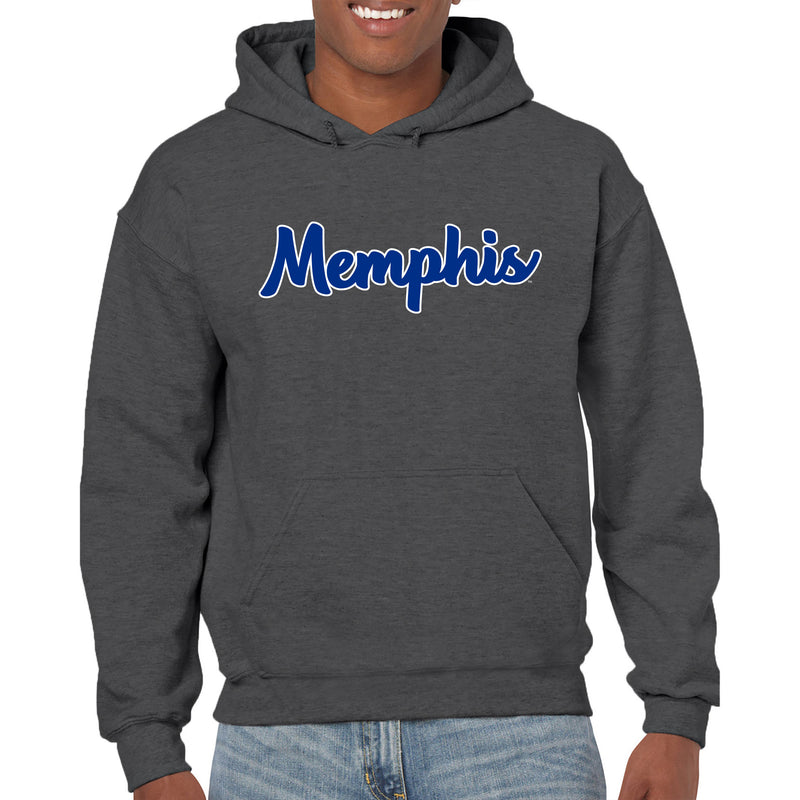 Memphis Tigers Basic Script Hoodie - Dark Heather