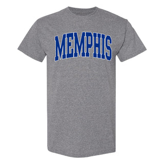 Memphis Tigers Mega Arch T-Shirt - Graphite Heather