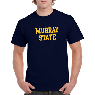 Murray State University Racers Basic Block Short Sleeve T Shirt - Navy