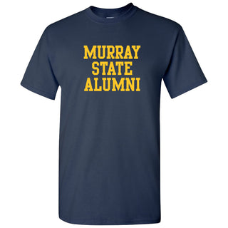 Murray State University Racers Alumni Basic Block Short Sleeve T Shirt - Navy