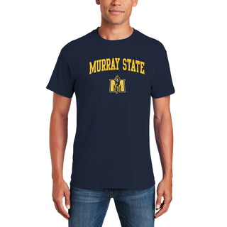 Murray State University Racers Arch Logo Short Sleeve T Shirt - Navy