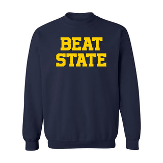 Beat State Crewneck Sweatshirt - Navy