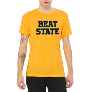 Beat State Triblend T-Shirt - Yellow Gold