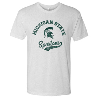 Michigan State Spartans Retro Script T-Shirt - Heather White