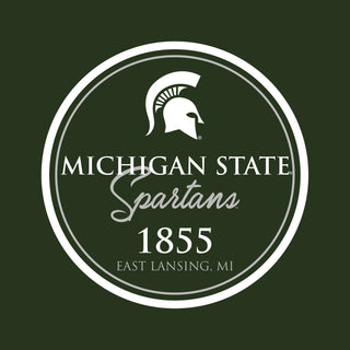 Michigan State University Spartans Classic Circle Short Sleeve T Shirt - Forest