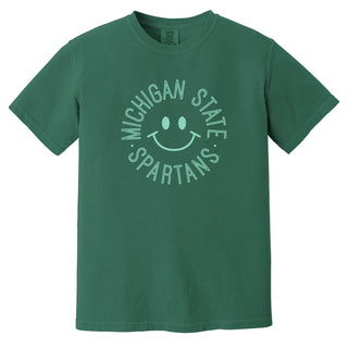 Michigan State Monotone Smile CC T-Shirt - Grass