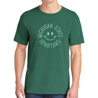 Michigan State Monotone Smile CC T-Shirt - Grass