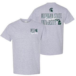 MSU Tall Type Tag T-Shirt - Sport Grey