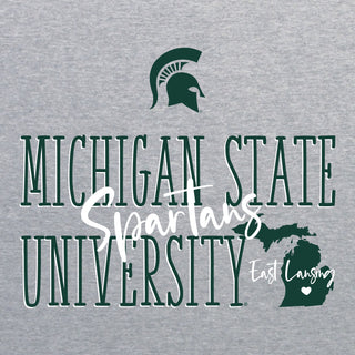 MSU Tall Type Tag T-Shirt - Sport Grey