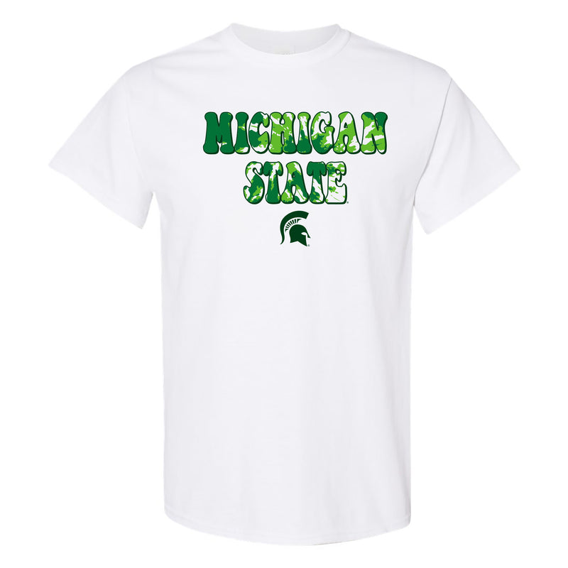 MSU Tie Dye Type T-Shirt - White