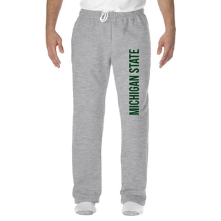 Michigan State Spartans Super Block Sweatpants - Sport Grey