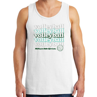 Michigan State Spartans Volleyball Repeat Tank Top - White