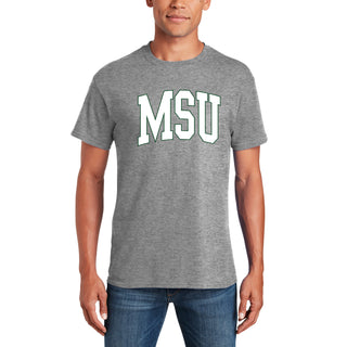 Michigan State University Spartans Mega Arch T-Shirt - Graphite Heather