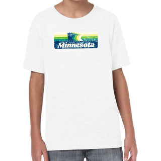 Minnesota Retro Rainbow Youth - White