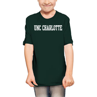 UNC Charlotte Forty-Niners Basic Block Youth Short Sleeve T Shirt - Forest