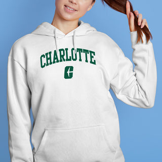 UNC Charlotte Forty-Niners Arch Logo Hoodie - White