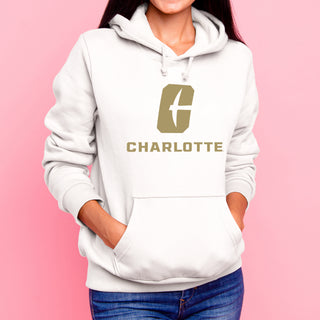 UNC Charlotte Forty-Niners Primary Logo Hoodie - White