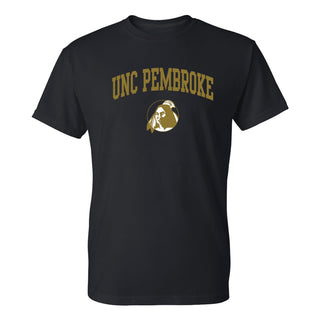 UNC Pembroke Braves Arch Logo T Shirt - Black