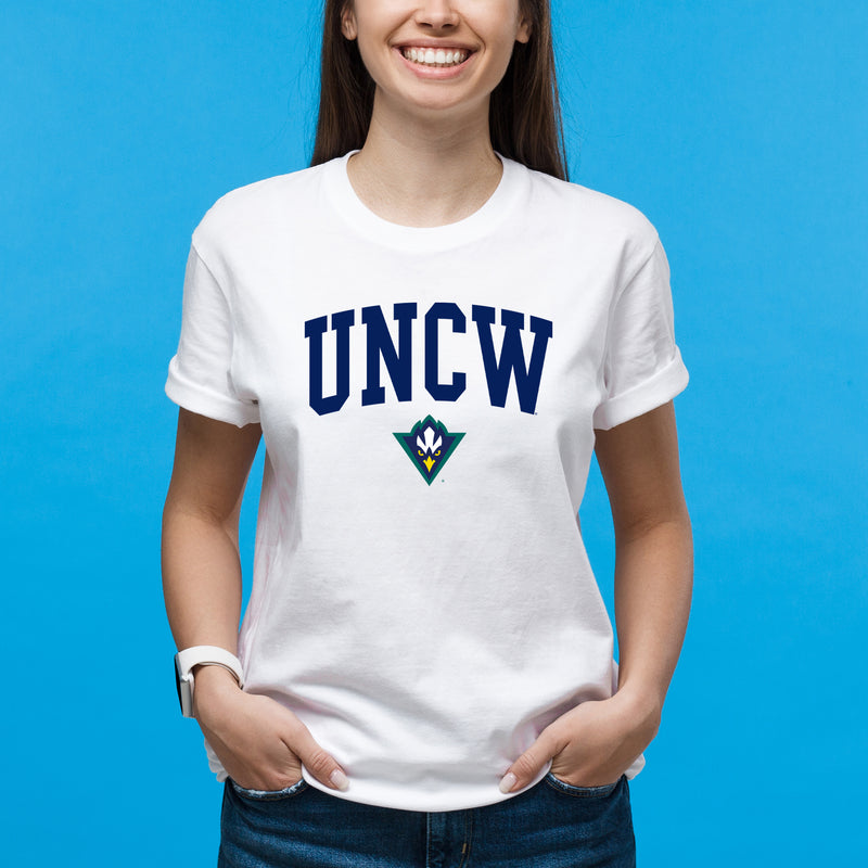 UNC Wilmington Seahawks Arch Logo T Shirt - White