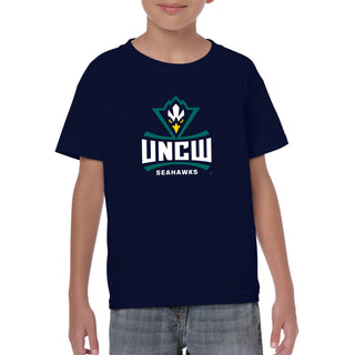 UNC Wilmington Seahawks Primary Logo Youth T Shirt - Navy