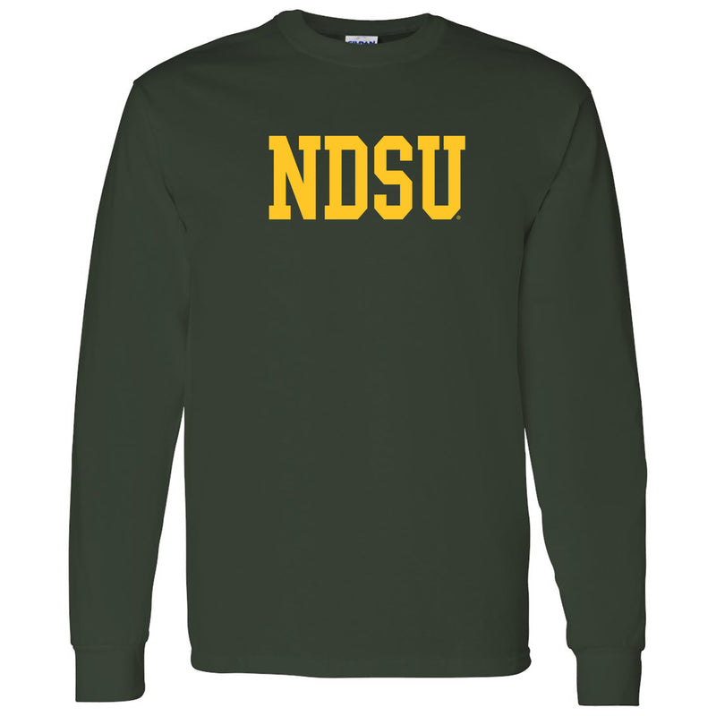 North Dakota State University Bison Basic Block Long Sleeve T Shirt - Forest