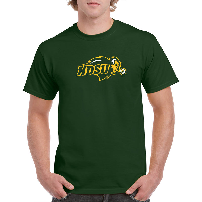 North Dakota State University Bison Primary Logo Short Sleeve T Shirt - Forest