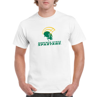 Norfolk State University Spartans Primary Logo Short Sleeve T Shirt - White