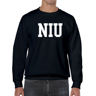 Northern Illinois Basic Block Crewneck - Black