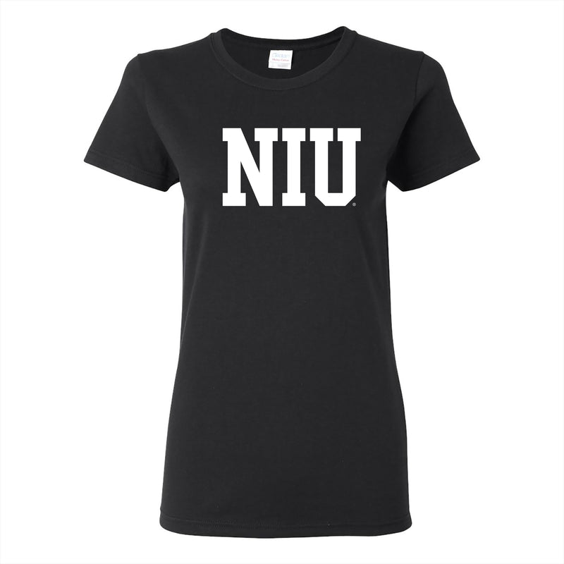 Northern Illinois Basic Block Womens T-Shirt - Black