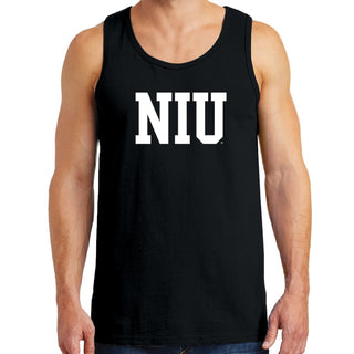 Northern Illinois Basic Block Tank Top - Black