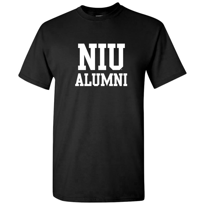 Northern Illinois University Huskies Basic Block Alumni Short Sleeve T Shirt - Black