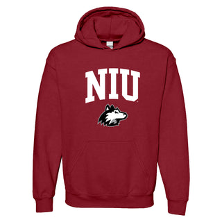 Northern Illinois Arch Logo Hoodie - Cardinal