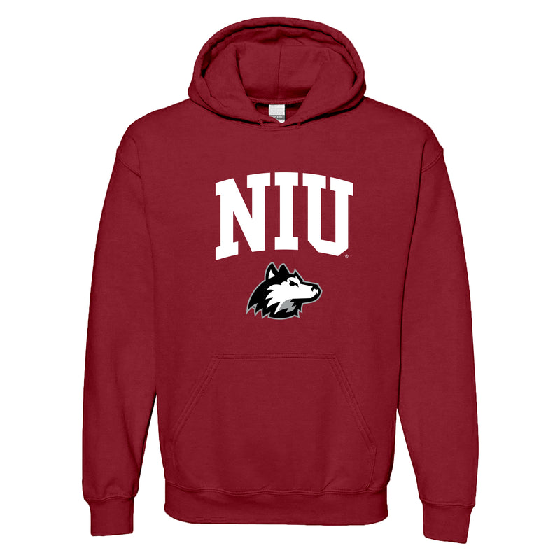 Northern Illinois Arch Logo Hoodie - Cardinal