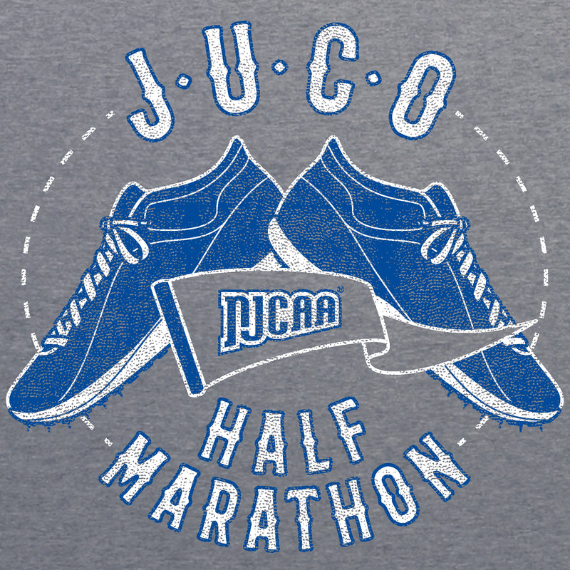 NJCAA JUCO Half Marathon Emblem - Junior College Athletics Triblend T Shirt - Premium Heather