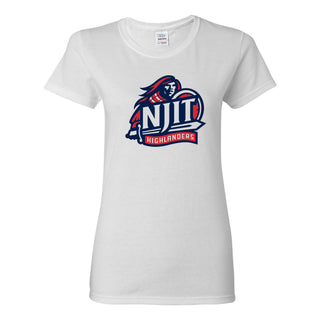 New Jersey Institute of Technology Primary Logo Short Sleeve Women's T-Shirt - White