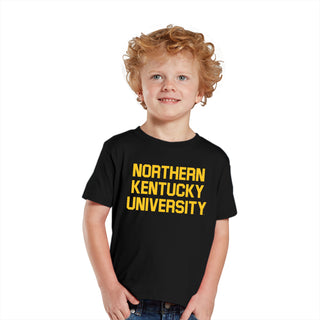 Northern Kentucky University Norse Basic Block Toddler Short Sleeve T Shirt - Black