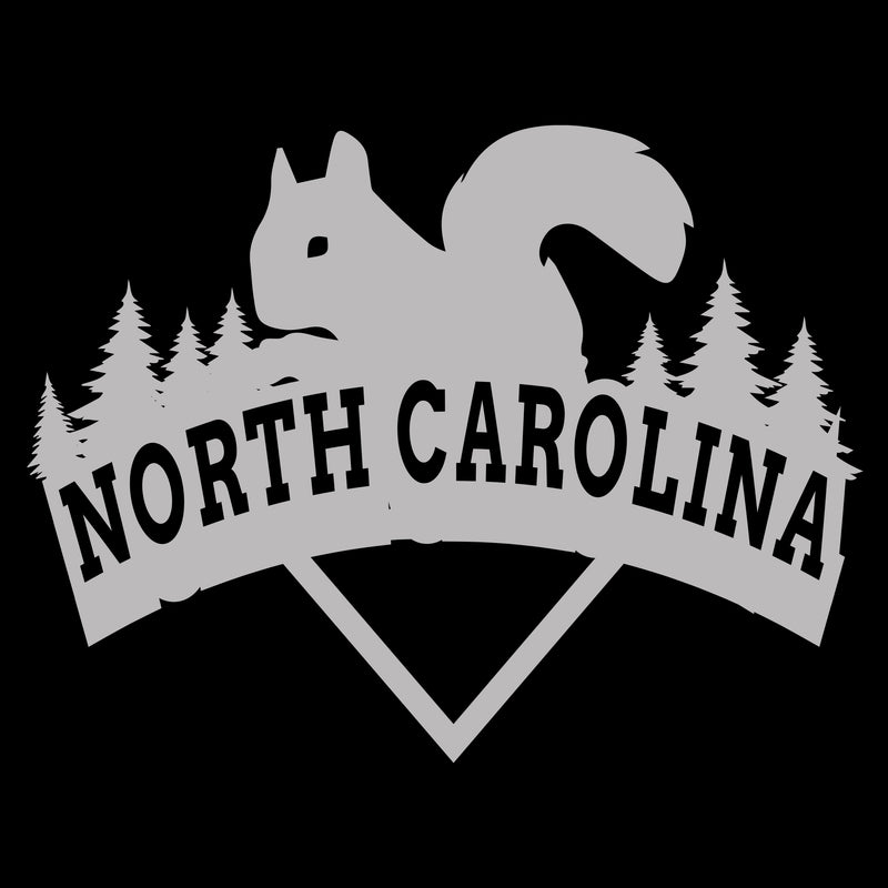 North Carolina Squirrel Arch T-Shirt - Black