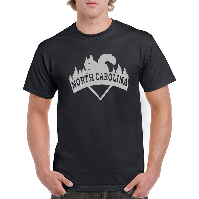 North Carolina Squirrel Arch T-Shirt - Black