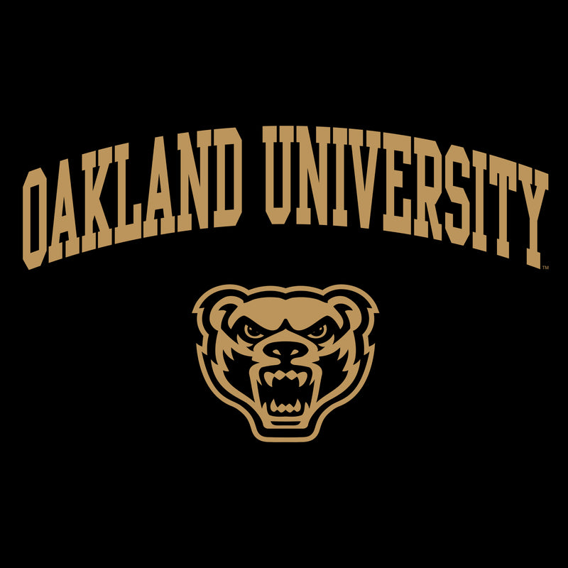 Oakland University Golden Grizzlies Arch Logo Short Sleeve Youth T Shirt - Black