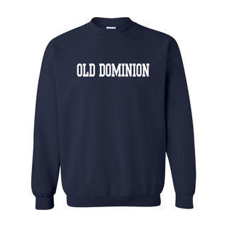 Old Dominion University Monarchs Basic Block Crewneck Sweatshirt - Navy