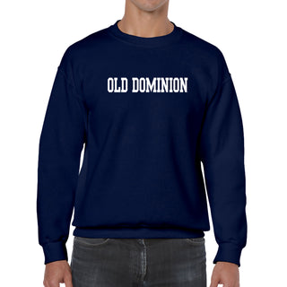 Old Dominion University Monarchs Basic Block Crewneck Sweatshirt - Navy