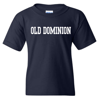 Old Dominion University Monarchs Basic Block Youth Short Sleeve T Shirt - Navy