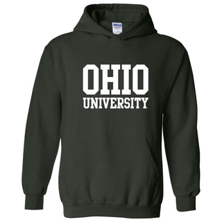 Ohio University Bobcats Basic Block Hoodie - Forest