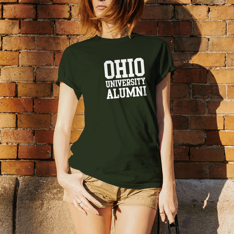 Ohio University Bobcats Basic Block Alumni Short Sleeve T Shirt - Forest