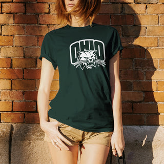 Ohio University Bobcats Arch Logo Short Sleeve T Shirt - Forest