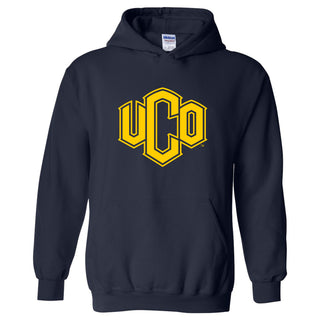 Central Oklahoma University Bronchos Primary Logo Heavy Blend Hoodie - Navy