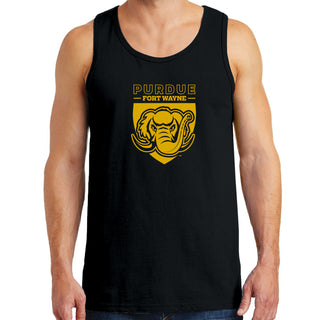 Purdue University Fort Wayne Mastodons Primary Logo Tank Top - Black